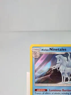 Alolan Ninetales 28/147 Rare Pokemon Burning Shadows Card - Image 2