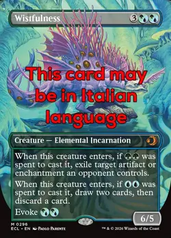 MTG WISTFULNESS 296 FOIL EXC - NOSTALGIA - ECL X IT - MAGIC - Image 1