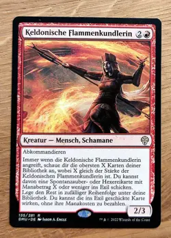 MTG Magic: Keldonische Flammenkundlerin / Keldon Flamesage, DEUTSCH, Nearmint - Image 1