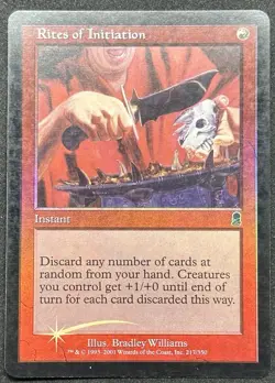 MAGIC~RITES OF INITIATION~217/350~FOIL~ODYSSEY~ENG~VG - Image 1