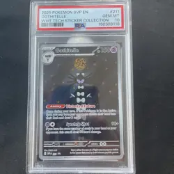 2025 POKEMON SVP PROMO WHITE FLARE TECH STICKER COLL #211 GOTHITELLE PSA 10 - Image 1