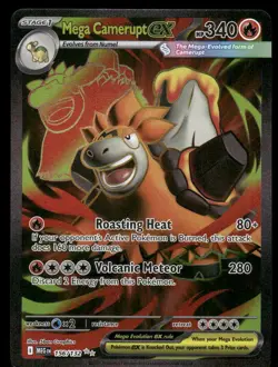 Pokemon Cards Mega Camerupt ex 156/132 Mega Evolution Ultra Rare NM *3 - Image 1