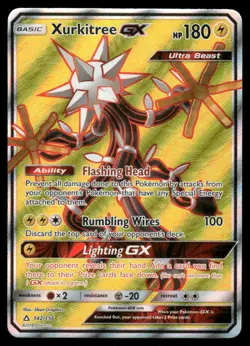 Pokemon Cards Xurkitree GX 142/156 Ultra Prism Ultra Rare NM - Image 1