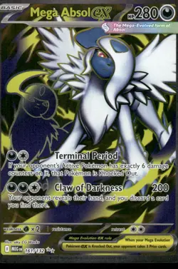 Pokemon Cards Mega Absol ex 161/132 Mega Evolution Ultra Rare NM *2 - Image 1