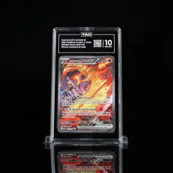 2025 Pokemon Destined Rivals #229 Team Rocket's Moltres ex - Tag 10 Gem Mint - Image 1