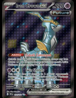 Pokemon Cards Iron Crown ex 191/162 Holo Temporal Forces Ultra Rare NM - Image 1