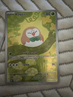 Rowlet 090/088 Holo Illustration Rare Perfect Order Pokemon NM - Image 1