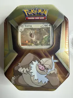 Pokemon TCG Triple Whammy Collector's Tin Slaking - Factory Sealed - Image 1