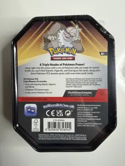 Pokemon TCG Triple Whammy Collector's Tin Slaking - Factory Sealed - Image 2