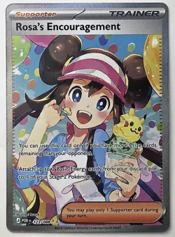NEAR MINT Pokemon Rosa's Encouragement Full Art Holo Trainer-Supporter 123/088 - Image 1