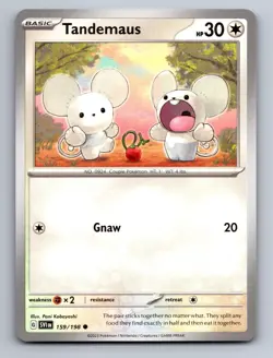 Tandemaus 159/198 Common Scarlet & Violet Pokemon Near Mint - Image 1