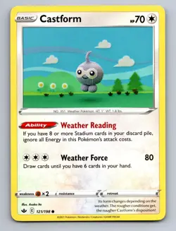 Castform 121/198 Common Chilling Reign Pokemon - Image 1