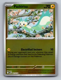 Pachirisu 051/132 Common Mega Evolution Pokemon Near Mint Reverse Holo - Image 1