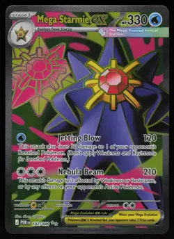 MEGA STARMIE EX 102/088 ULTRA RARE PERFECT ORDER POKEMON HOLO NM/M - Image 1