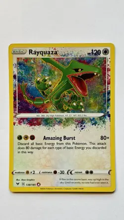 Pokemon TCG - Rayquaza 138/185 Amazing Rare Vivid Voltage - Image 2