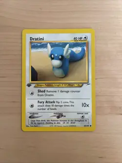 Pokemon TCG Dratini 63/105 Neo Destiny 1st Edition Regular Common Basic - Image 1