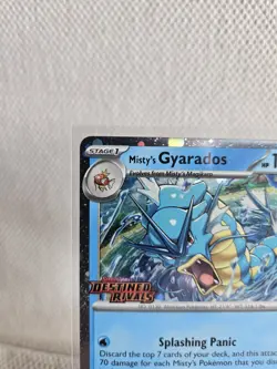 Misty’s Gyarados 049/182 Destined Rivals Stamped Promo PreRelease Pokemon TCG - Image 2