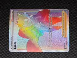 Lance #206 Pokemon Silver Tempest (LP) - Rainbow Rare - Image 2