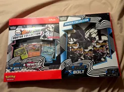 Pokemon Black Bolt and White Flare Binder + Poster Collection NEW Factory Sealed - Image 1