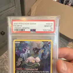 🤩Pokemon Mew GG10/GG70 Crown Zenith Galarian Gallery PSA 10 📈🔥 - Image 2