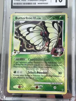 Pokemon TCG CGC GEM MINT 10 Butterfree FB 17/147 Supreme Victors Crosshatch Holo - Image 2