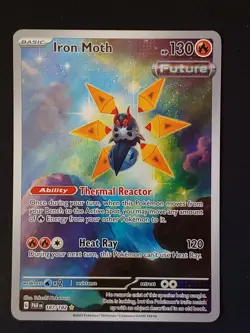 Iron Moth 187/182 Illustration Rare Paradox Rift Pokemon Holo Near Mint - Image 1