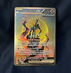 Pokemon TCG Iron Crown ex 206/162 SV05 Temporal Forces Full Art Holo SIR Eng - Image 1