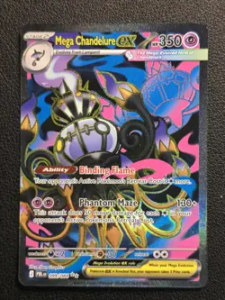 Mega Chandelure ex 099/084 - Full Art Ultra Rare - Pokemon TCG: Pitch Black - NM - Image 1