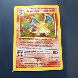 1999 Pokemon FRENCH Base Set Dracaufeu Charizard Holo 4/102 HP - Image 1
