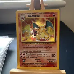 1999 Pokemon FRENCH Base Set Dracaufeu Charizard Holo 4/102 HP - Image 2