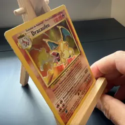 1999 Pokemon FRENCH Base Set Dracaufeu Charizard Holo 4/102 HP - Image 4