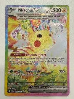 Pokemon Pikachu ex 238/191 SV08 Surging Sparks SIR Full Art Holo NM Pack-Fresh🔥 - Image 1