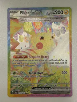 Pokemon Pikachu ex 238/191 SV08 Surging Sparks SIR Full Art Holo NM Pack-Fresh🔥 - Image 2