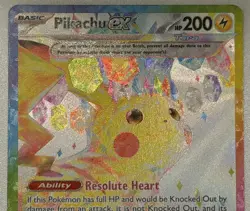 Pokemon Pikachu ex 238/191 SV08 Surging Sparks SIR Full Art Holo NM Pack-Fresh🔥 - Image 3