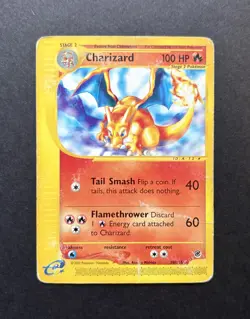 Pokemon Charizard 39/165 Expedition Base Set 2002 Damaged Played - Image 1