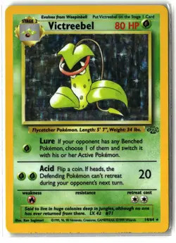 1999 Victreebel ⭐ 14/64 Unlimited Holo Rare Jungle WOTC Vintage Pokemon LP - Image 1