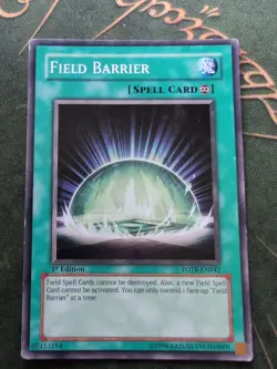 FOTB-EN042 Field Barrier Common 1st Edition Yugioh Card - Image 1