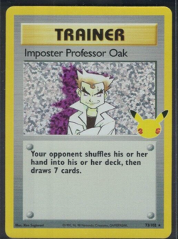 Pokemon Celebrations Imposter Professor Oak Trainer 73/102 NM - Image 1