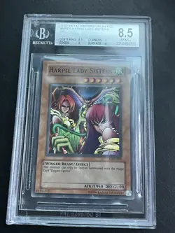 2002 YUGIOH HARPIE LADY SISTERS MRD-009 METAL RAIDERS SUPER RARE BGS 8.5 READ - Image 3