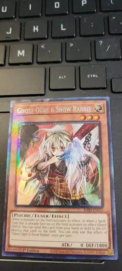 Yu-Gi-Oh! Ghost Ogre & Snow Rabbit RA04-EN015 Collector's Rare 1st Edition NM - Image 1