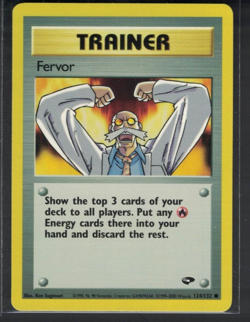 Pokemon Gym Challenge Fervor Trainer 124/132 Common LP - Image 1