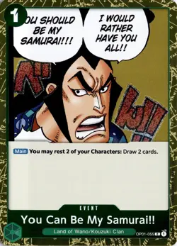 You Can Be My Samurai!! Premium Booster Vol. 2 OP01-055 One Piece TCG - Image 1