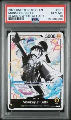 2026 ONE PIECE STARTER DECK ST29-EGGHEAD #001 MONKEY D. LUFFY PSA 10 - Image 1