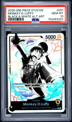 2026 ONE PIECE STARTER DECK ST29-EGGHEAD #001 MONKEY D. LUFFY PSA 10 - Image 1
