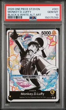 2026 ONE PIECE STARTER DECK ST29-EGGHEAD #001 MONKEY D. LUFFY PSA 10 - Image 1