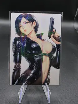 Ada Wong Resident Evil Holographic Anime Collectible Trading Card - Image 1