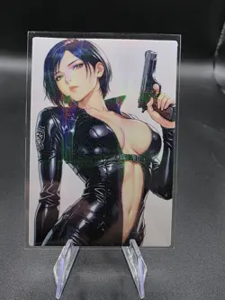 Ada Wong Resident Evil Holographic Anime Collectible Trading Card - Image 2
