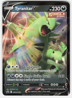 Tyranitar V Holo Promo SWSH: Sword & Shield Promo Cards SWSH109 NM - Image 1