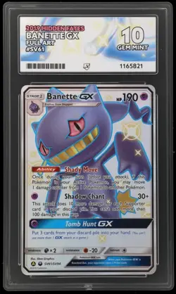 Pokemon Card Banette GX SV61/SV94 Hidden Fates ACE 10 - Image 1