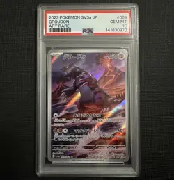 PSA 10 Groudon 069/062 sv3a Japanese Pokemon Card Raging Surf - Image 1